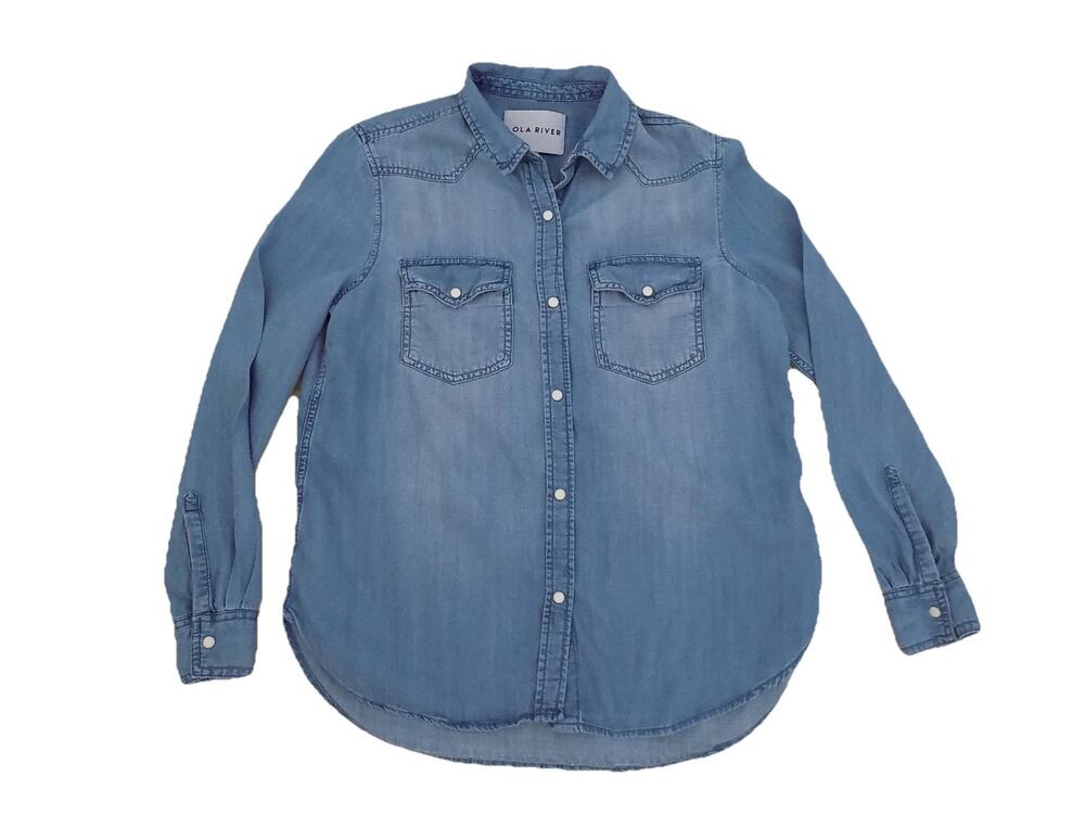 Lola River chambray shirt long sleeve size Small
